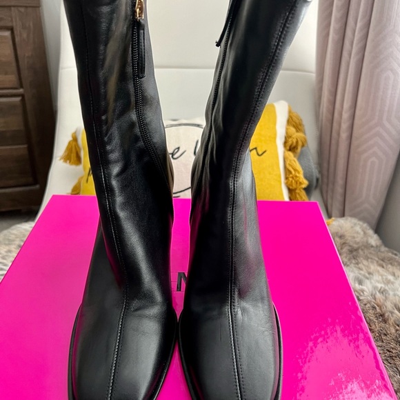 Zara black Leather Booties - Picture 2 of 6